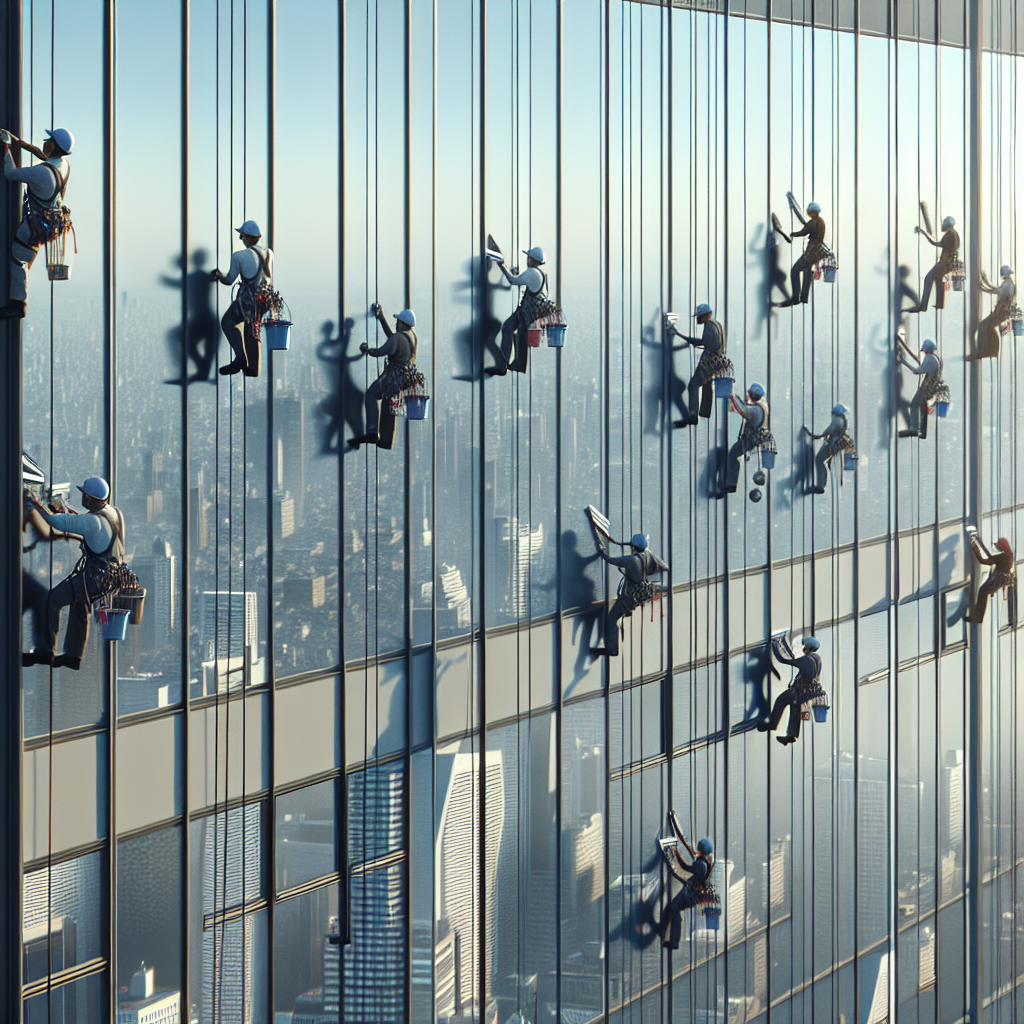 Okna bez lešení? Mytí horolezeckou technikou na klíč...